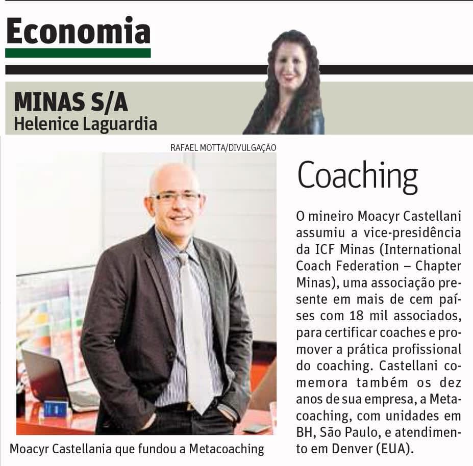 Metacoaching no Minas S/A &#8211; Jornal O Tempo, Mentoria, Coaching Executivo e de Carreira BH e Online